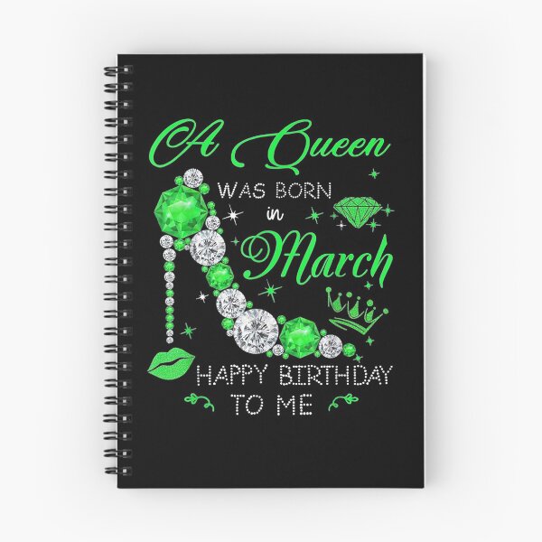 Item preview, A Queen Was Born In March Happy Birthday To Me Girl Birthday  designed and sold by melisenda.