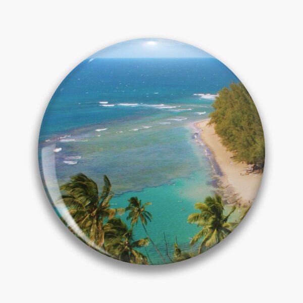 Item preview, Drone view over Nā Pali Coast - Kalalau trail, Kauaʻi HAWAII designed and sold by Bruno Beach.