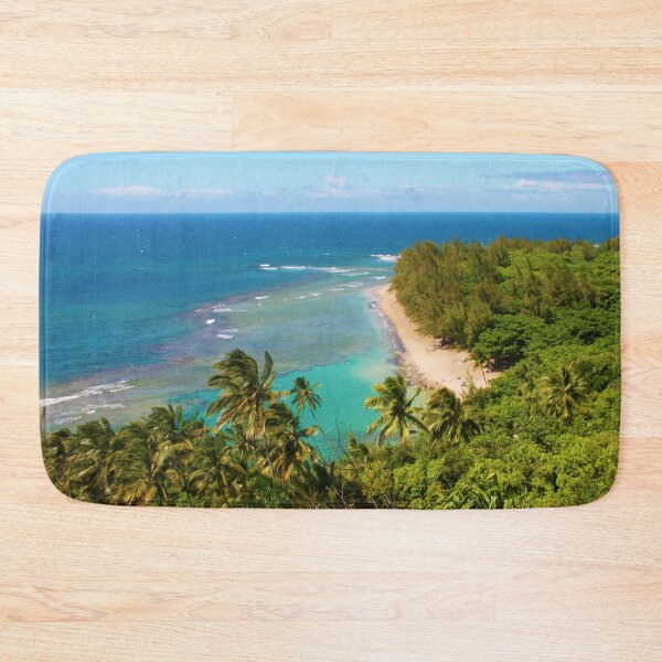 Item preview, Drone view over Nā Pali Coast - Kalalau trail, Kauaʻi HAWAII designed and sold by Bruno Beach.