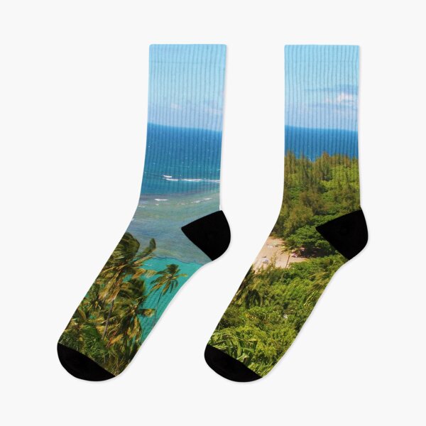 Item preview, Drone view over Nā Pali Coast - Kalalau trail, Kauaʻi HAWAII designed and sold by Bruno Beach.