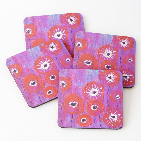 Item preview, Acrylic painting evocation flowers designed and sold by Joie-et-Poesie.