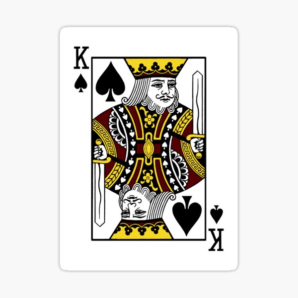 King of Spades Sticker