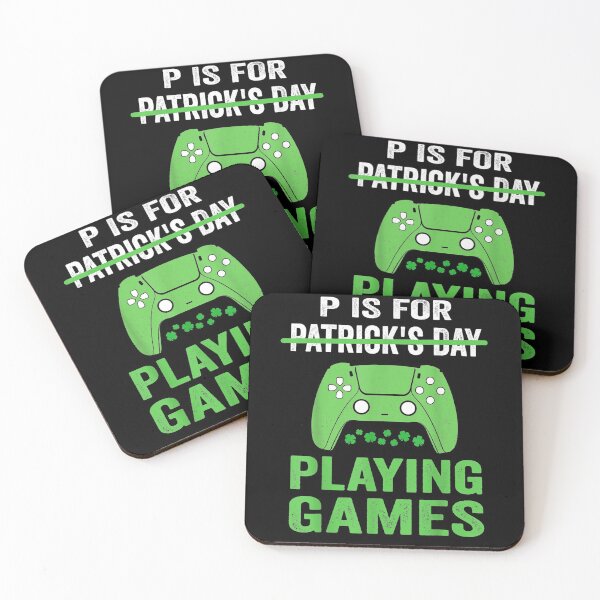 Item preview, P Is For Playing Games Funny St Patrick's Gamer Boy Men  designed and sold by melisenda.