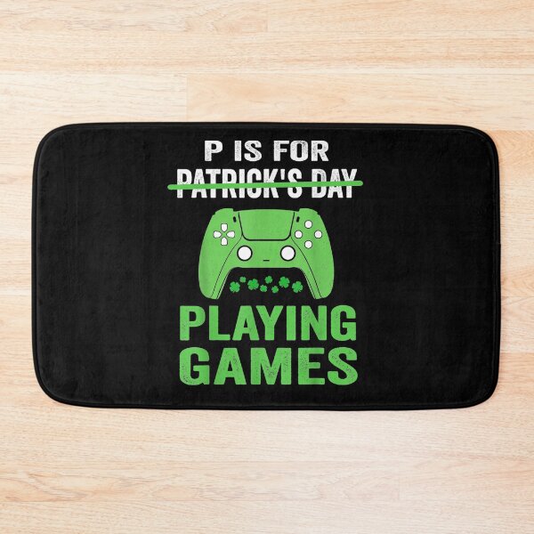 Item preview, P Is For Playing Games Funny St Patrick's Gamer Boy Men  designed and sold by melisenda.