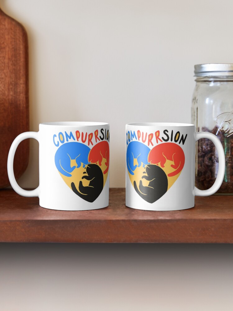 Thumbnail 2 of 6, Coffee Mug, Compurrsion Cats designed and sold by polyphiliashop.
