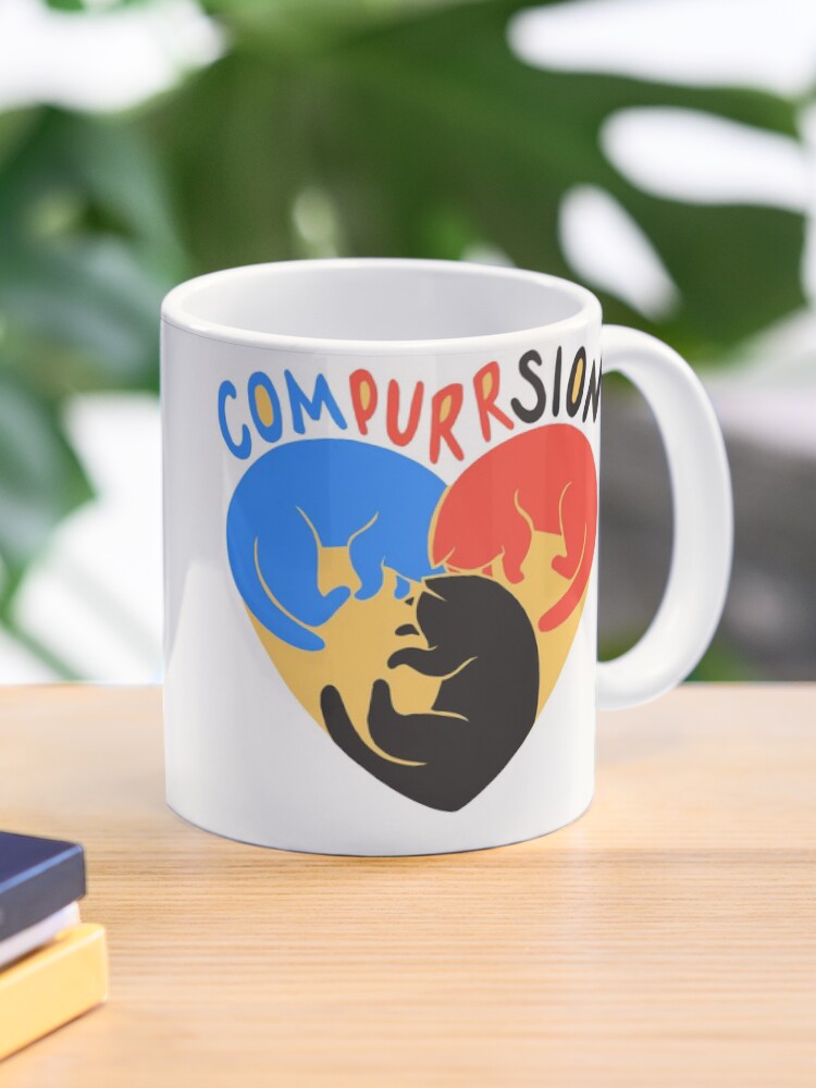 Thumbnail 1 of 6, Coffee Mug, Compurrsion Cats designed and sold by polyphiliashop.
