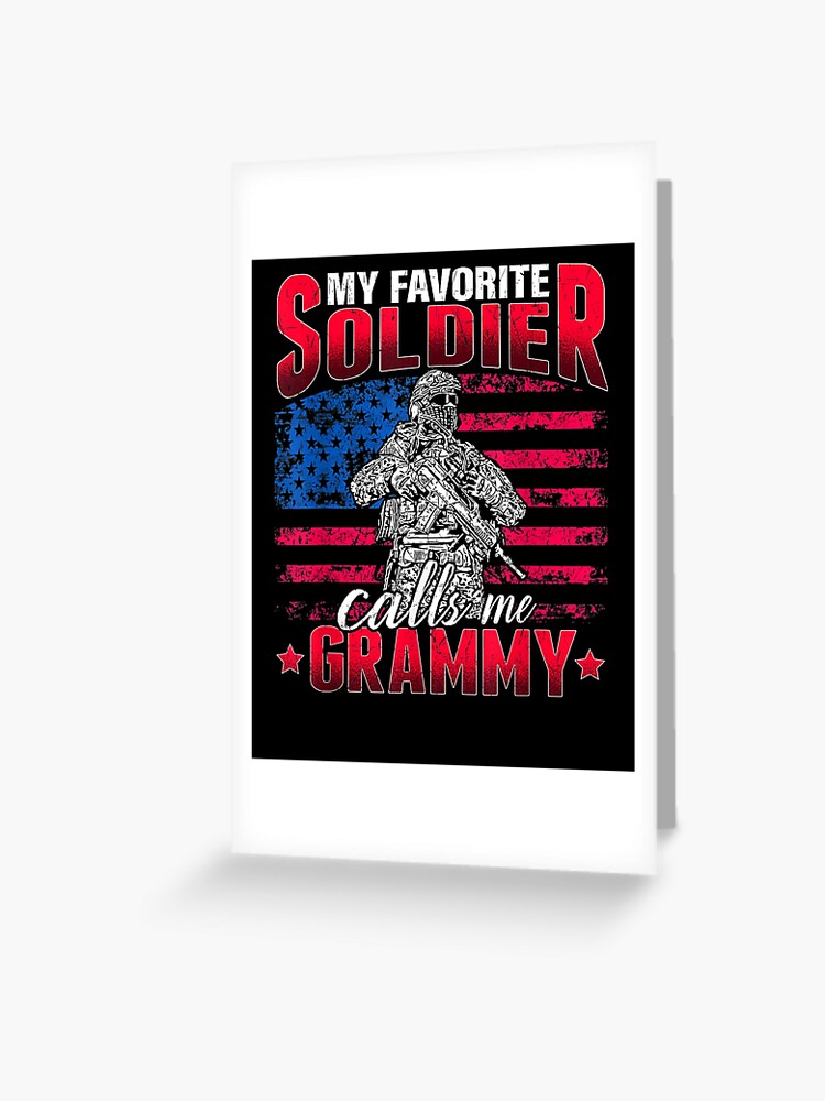 My Favorite Soldier Calls Me Grammy Army Veteran Shirt My Favorite Soldier Calls Me Grammy Army Veteran Shirt
