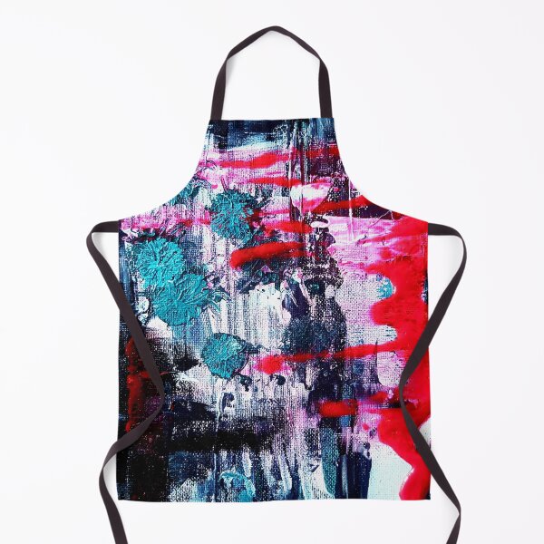 Item preview, Red black green abstract painting designed and sold by Joie-et-Poesie.