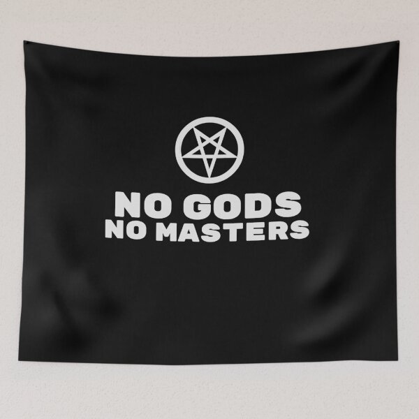 Item preview, Satan No Gods No Masters designed and sold by Kolsab.