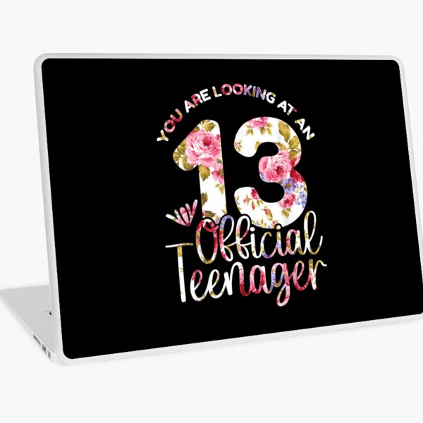 Skin Adhesive D Ordinateur Joyeux Anniversaire Art Filles 13eme Fete 13 Ans ay Par Melsens Redbubble