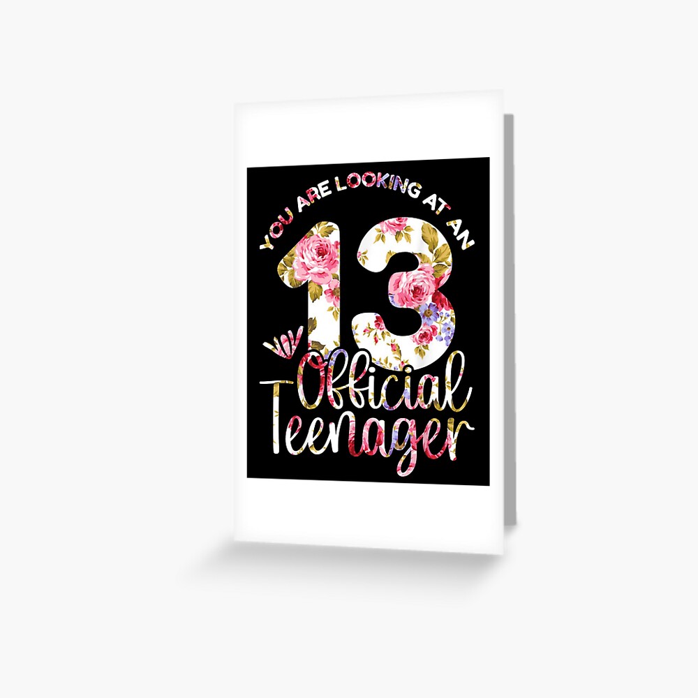 Official Teenager Girl 13th Birthday Gifts For 13 Year Old - Official  Teenager - Magnet