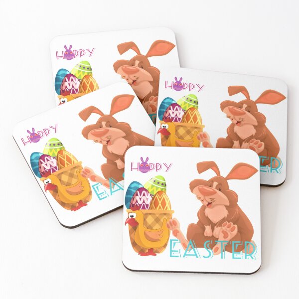 Item preview,  Cute Easter Bunny  With Chicken And Easter Eggs designed and sold by Andjela Bakos.