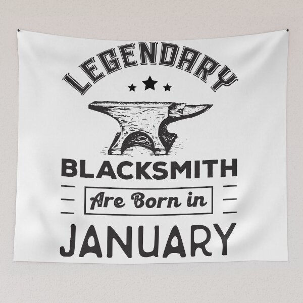 Item preview, Legendary Blacksmith Are Born In January Gift Blacksmith designed and sold by KOURCHAL ART.