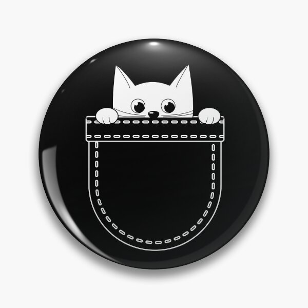 Item preview, peeking cat, Cat in pocket, peeking kitten designed and sold by fluffyfriends.