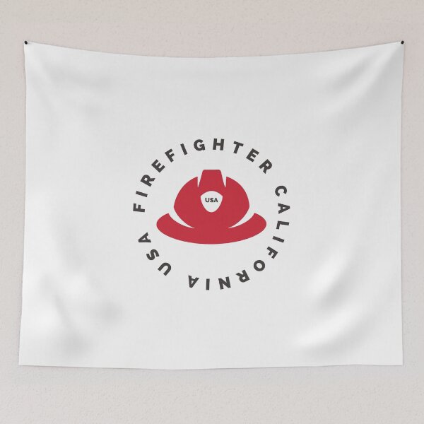 Item preview, Usa California usa firefighter usa fire fighting  designed and sold by Tropical Blood.