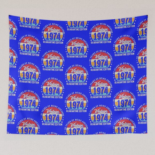 Item preview, Vintage 1974 47 Years Old Quarantine 47th Birthday Gift designed and sold by anniversaryshop.