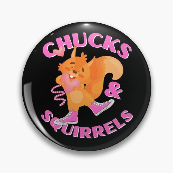 Item preview, Chucks and Pearls Squirrels Lover Cute Funny Design designed and sold by FOGODesigns.