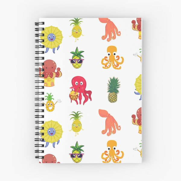 Item preview, Pineapple Octopus Sticker Pack designed and sold by SportyDogShop.