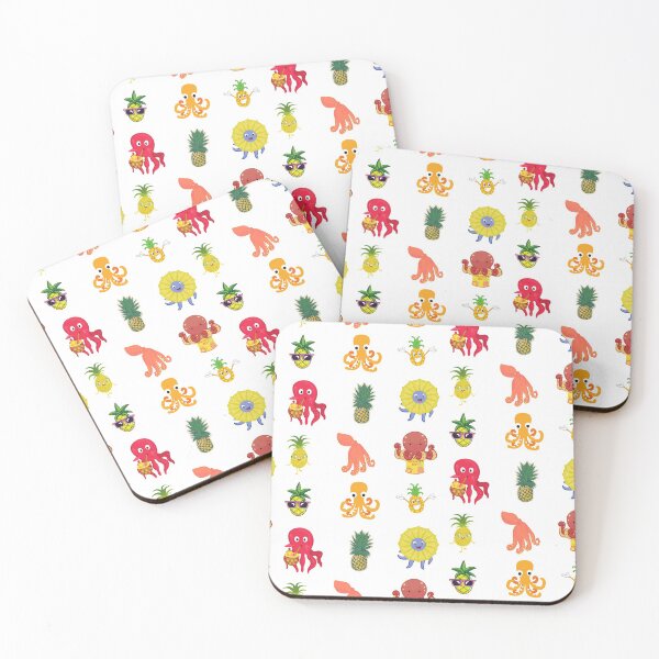 Item preview, Pineapple Octopus Sticker Pack designed and sold by SportyDogShop.