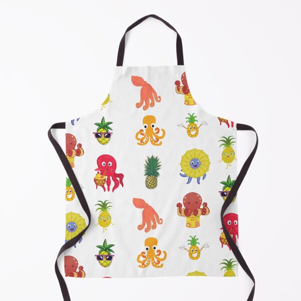 Item preview, Pineapple Octopus Sticker Pack designed and sold by SportyDogShop.