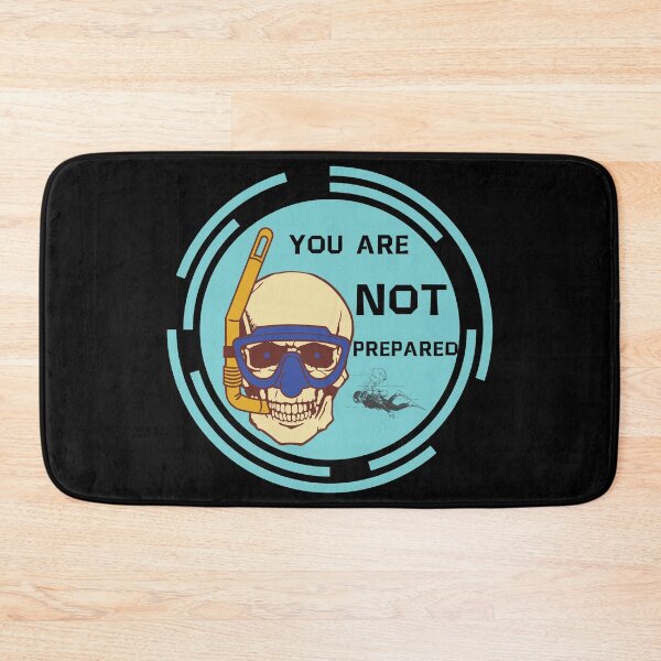 Item preview, You Are Not Prepared Scuba Diving Skull designed and sold by My-Queens-Store.