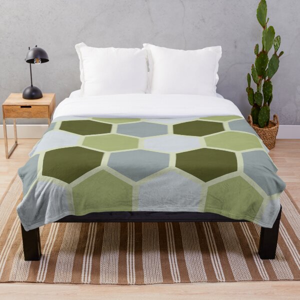 Item preview, Fern Green Honeycomb Pattern designed and sold by Mevlinn Gusick.