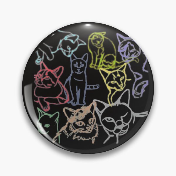 Item preview, Cute Rainbow Cats Black designed and sold by CamelCorruption.