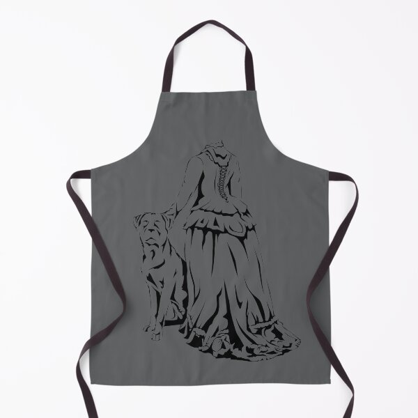 Item preview, Victorian Lady with Large Dog - Gray designed and sold by lemonoclefox.