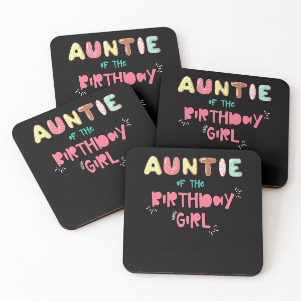 Item preview, Auntie of the Birthday Girl Family Donut theme designed and sold by SwankyFine.