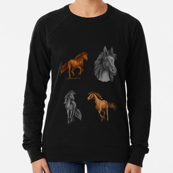 Snow Kings Clydesdales Horse Hooded Sweatshirt Sizes//Colors