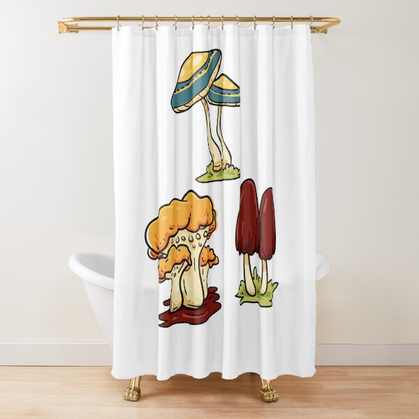 Cottagecore Aesthetic Mushrooms Shower Curtains | Redbubble