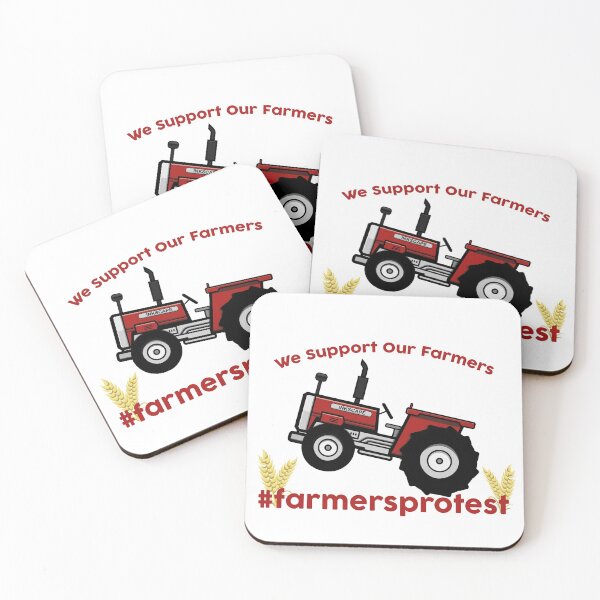 Item preview, Kisan Support Farmers  designed and sold by Mooostickers.