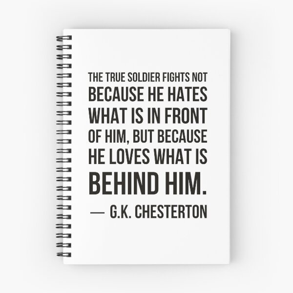 Item preview, Loves What is Behind Him - GK Chesterton Quote designed and sold by HalpinDesign.