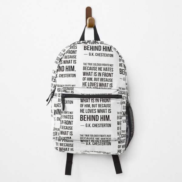 Item preview, Loves What is Behind Him - GK Chesterton Quote designed and sold by HalpinDesign.