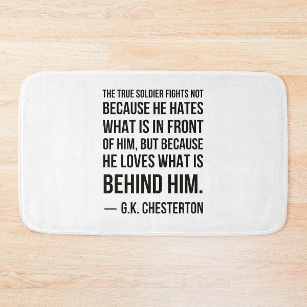 Item preview, Loves What is Behind Him - GK Chesterton Quote designed and sold by HalpinDesign.
