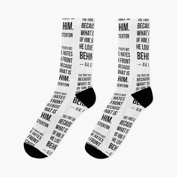 Item preview, Loves What is Behind Him - GK Chesterton Quote designed and sold by HalpinDesign.