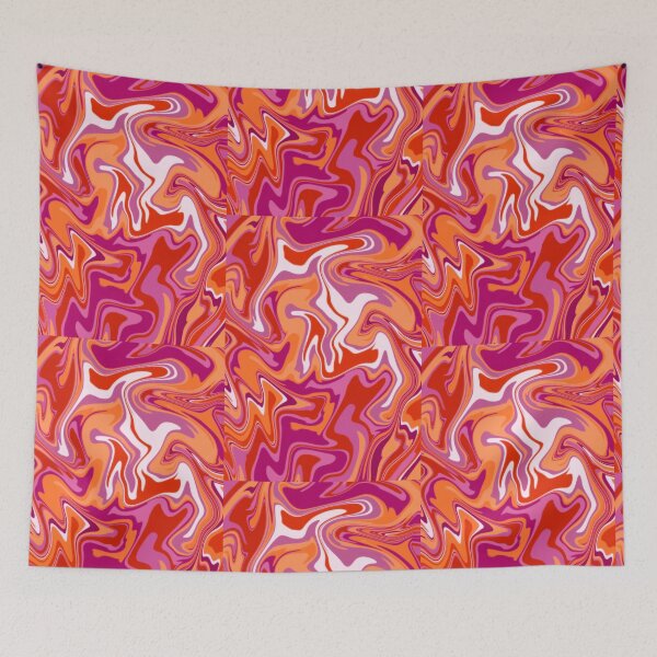 Item preview, subtle lesbian pride marble swirl designed and sold by paintedpaw-cat.