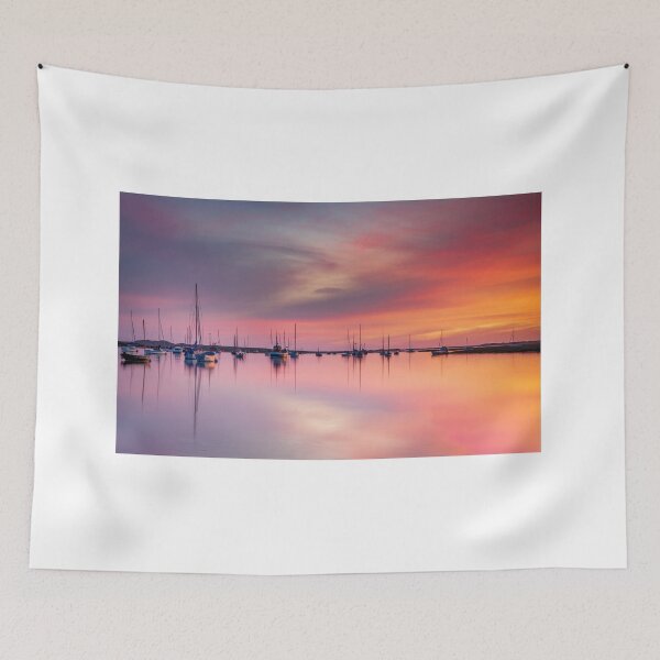 Item preview, Sunrise Colour over Brancaster Staithe Norfolk designed and sold by dp-images.