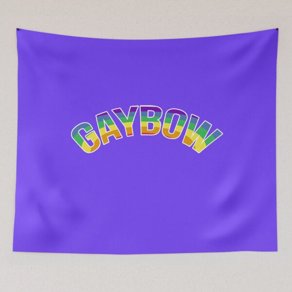Item preview, Gaybow Rainbow Word Art Gay Pride t-shirt Shirt Tee Gift designed and sold by No Limits T-Shirts.