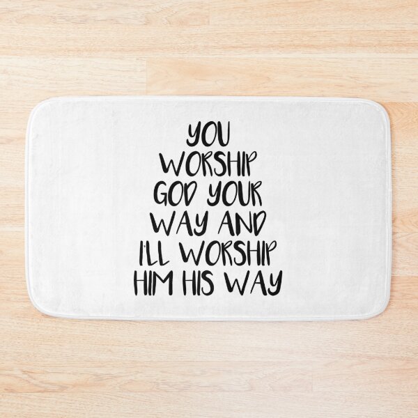 Item preview, Worship God Quote designed and sold by HalpinDesign.