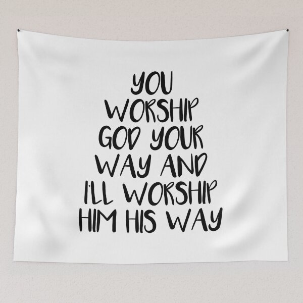 Item preview, Worship God Quote designed and sold by HalpinDesign.
