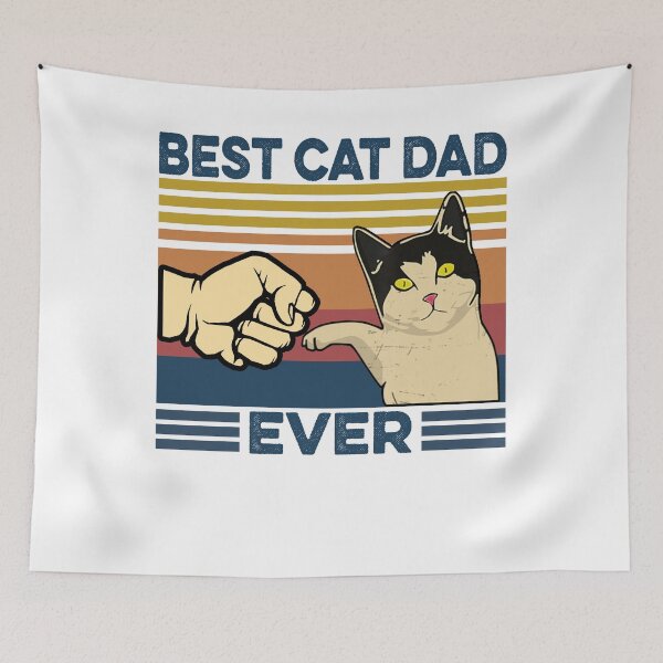 Item preview, Best Cat Dad Ever Vintage Funny Fathers Day 2021 designed and sold by BiancaMoss51.