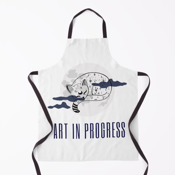 Item preview, Art in Progress Cat & Moon Navy designed and sold by Sershni.