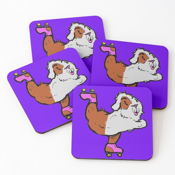 Item preview, Rollerskating Guinea Pig designed and sold by GuineaPigArt.