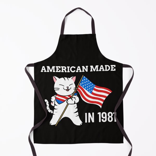 Item preview, AMERICAN MADE SINCE 1981 CAT WITH FLAG designed and sold by InnateApparel.