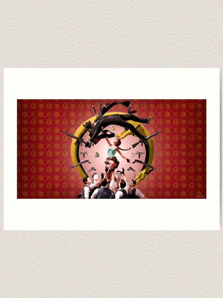 Alternate view of Tomb Raider 2 fresco Art Print