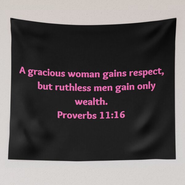 Item preview, Bible Verse Proverbs 11:16 designed and sold by Prayingwarrior.
