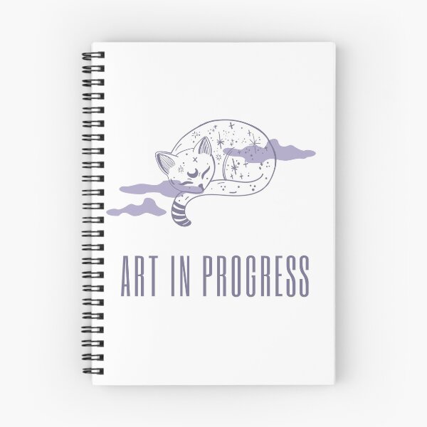 Item preview, Art in Progress Cat & Moon Deep Lavender designed and sold by Sershni.