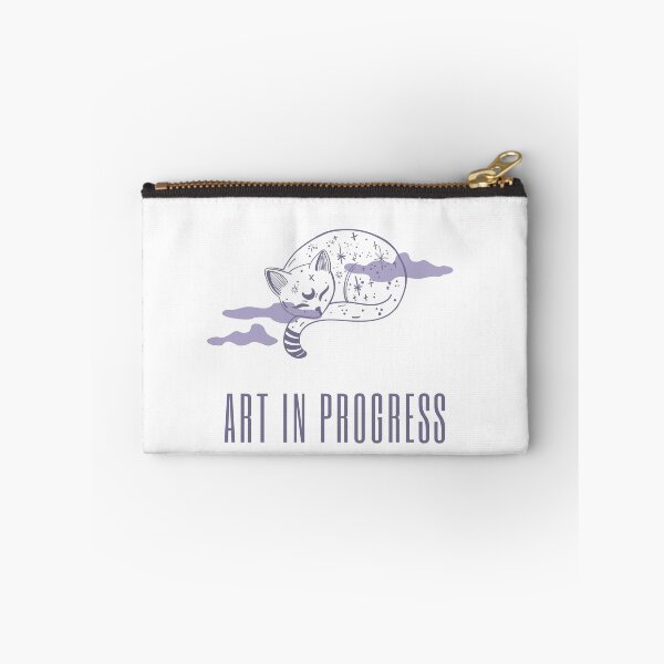 Item preview, Art in Progress Cat & Moon Deep Lavender designed and sold by Sershni.