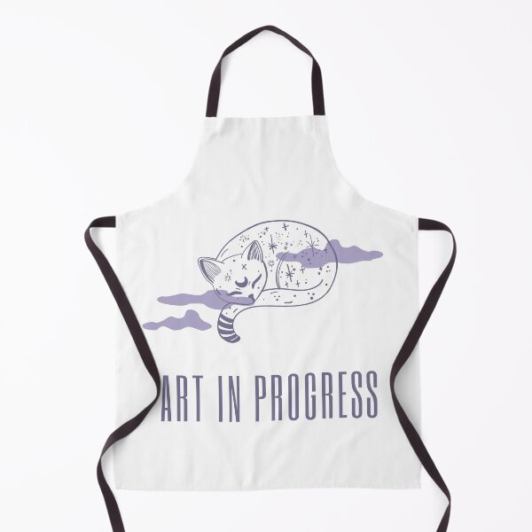 Item preview, Art in Progress Cat & Moon Deep Lavender designed and sold by Sershni.